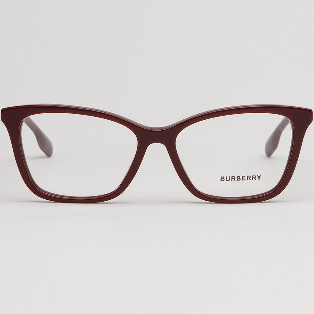 BURBERRY Burgundy Cat Eye Acetate Eyeglasses Frames Unisex BE2348 3403
