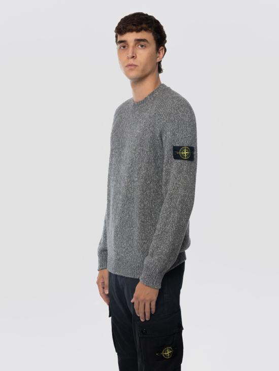 STONE ISLAND Fancy Yarn Mouline Wool Crewneck Sweater C K2S155100050 S00N1 V0M6B