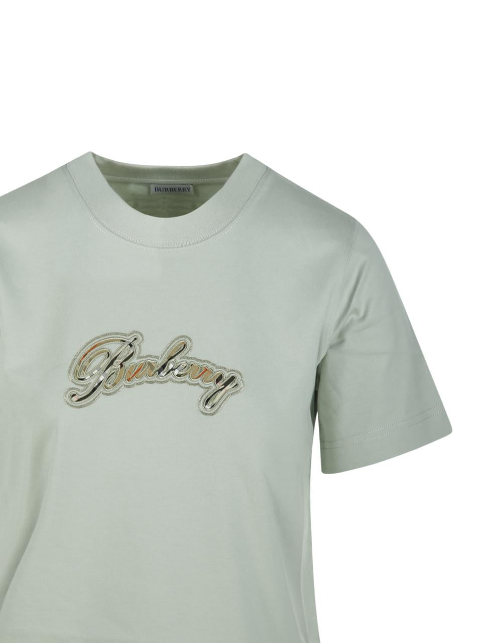 BURBERRY Short Sleeve Cotton T-Shirt Women White