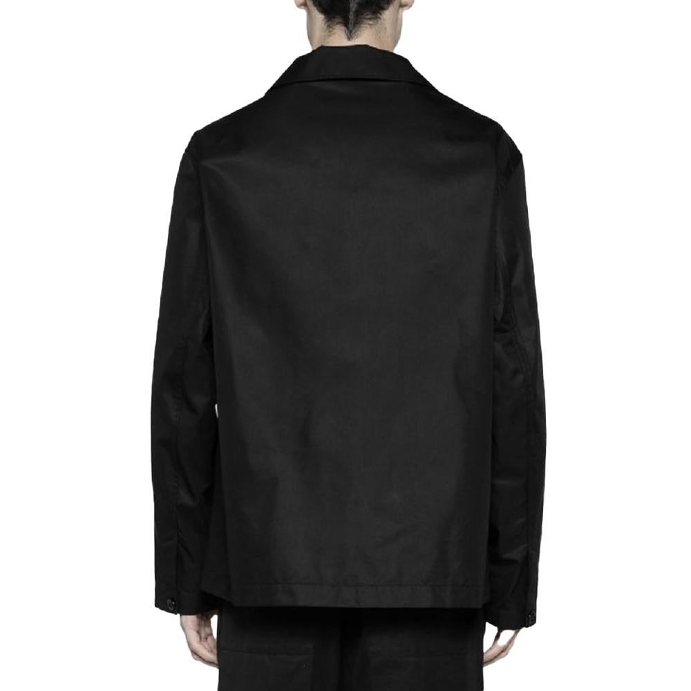 Lemaire 4-Pocket Overshirt Black Cotton Long Sleeve Shirt