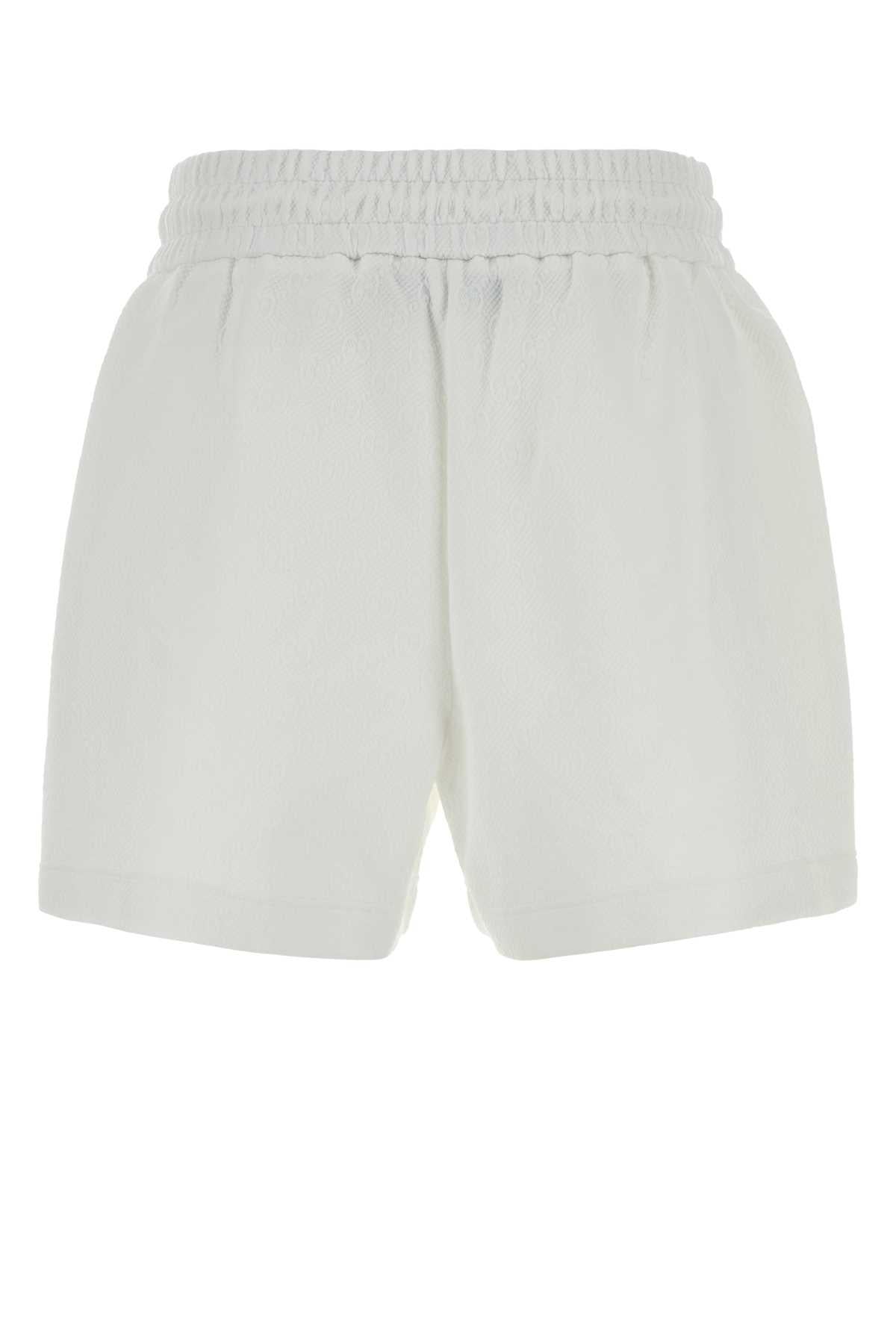 GUCCI Black Cotton Logo Drawstring Mens Shorts