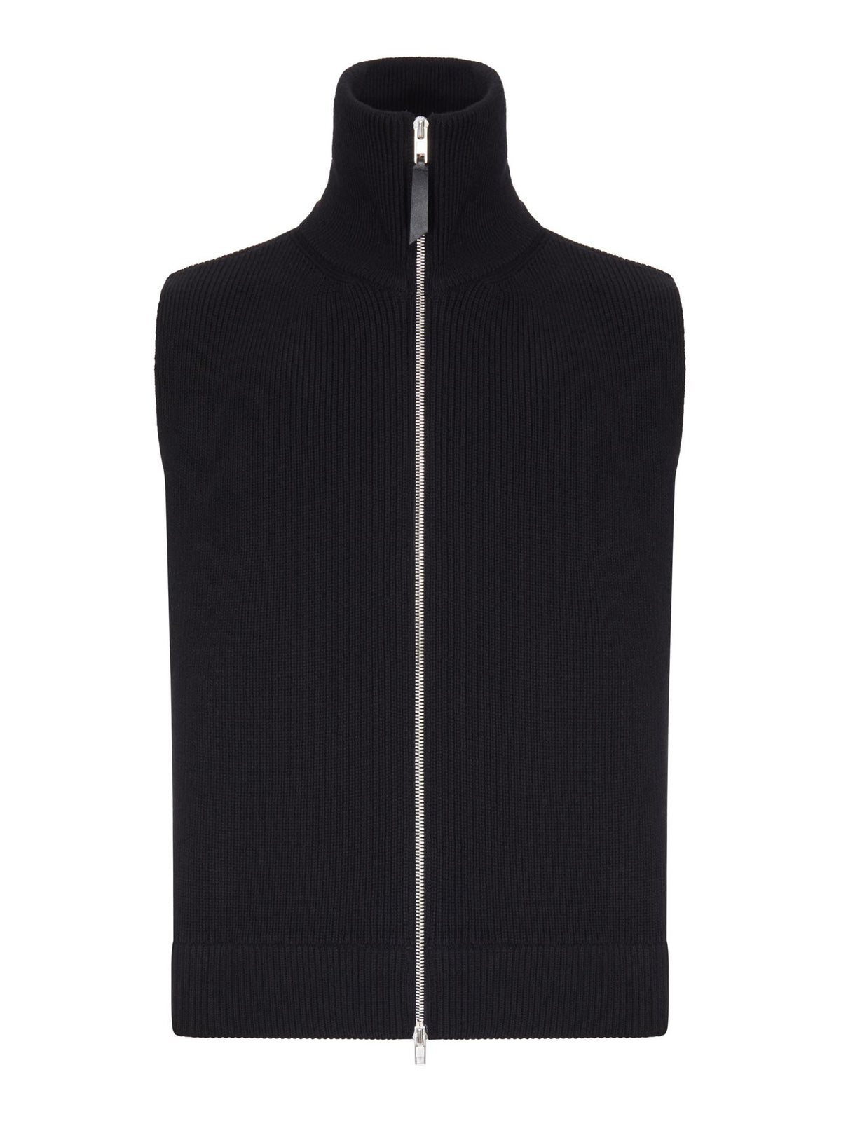 Maison Margiela Black Wool Knit Vest for Men