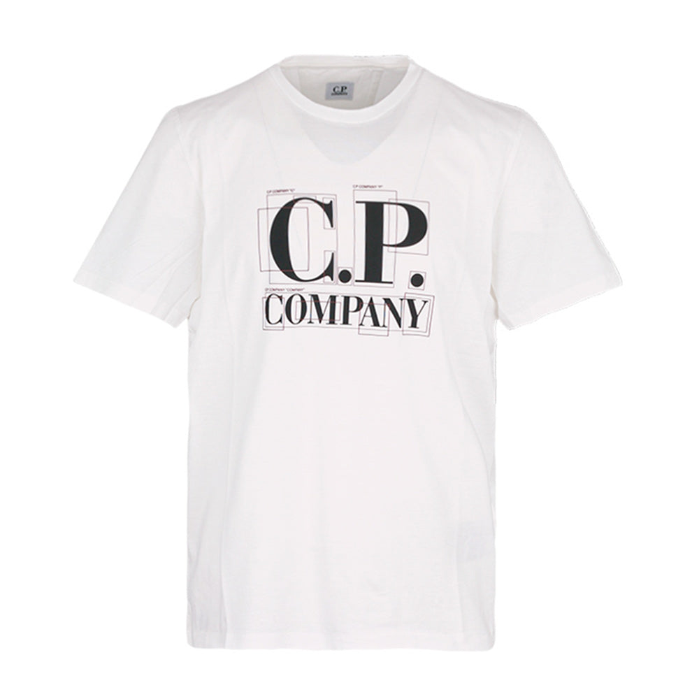 CP Company Graphic Logo Short Sleeve T-Shirt White Men's