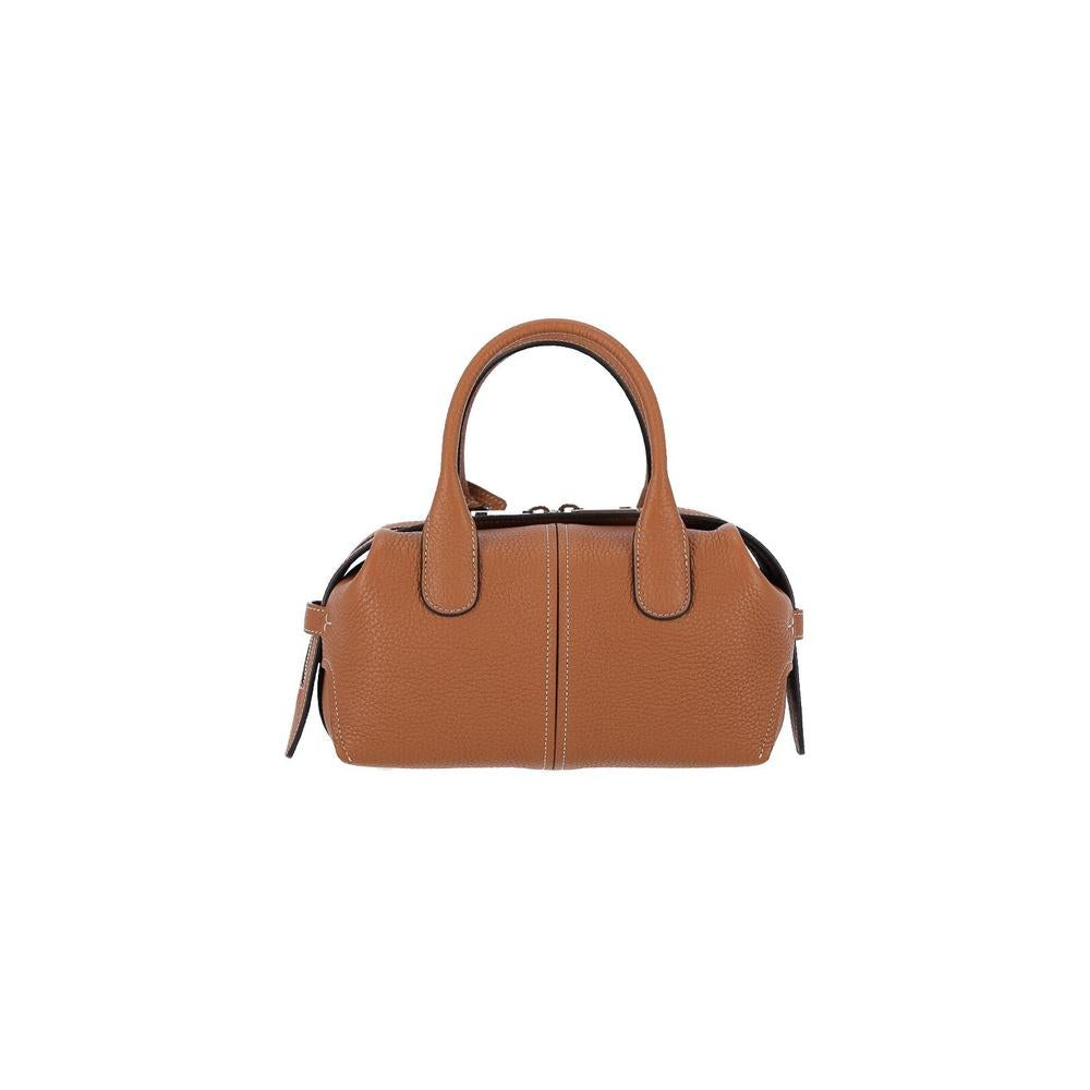Tods Mini Bowling Tote Bag Saffiano Leather Blue