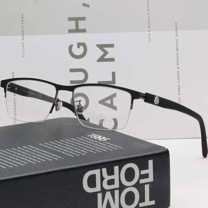 Moncler Men’s Semi-Rimless Eyeglass Frames Unisex Accessories ML5164H 002