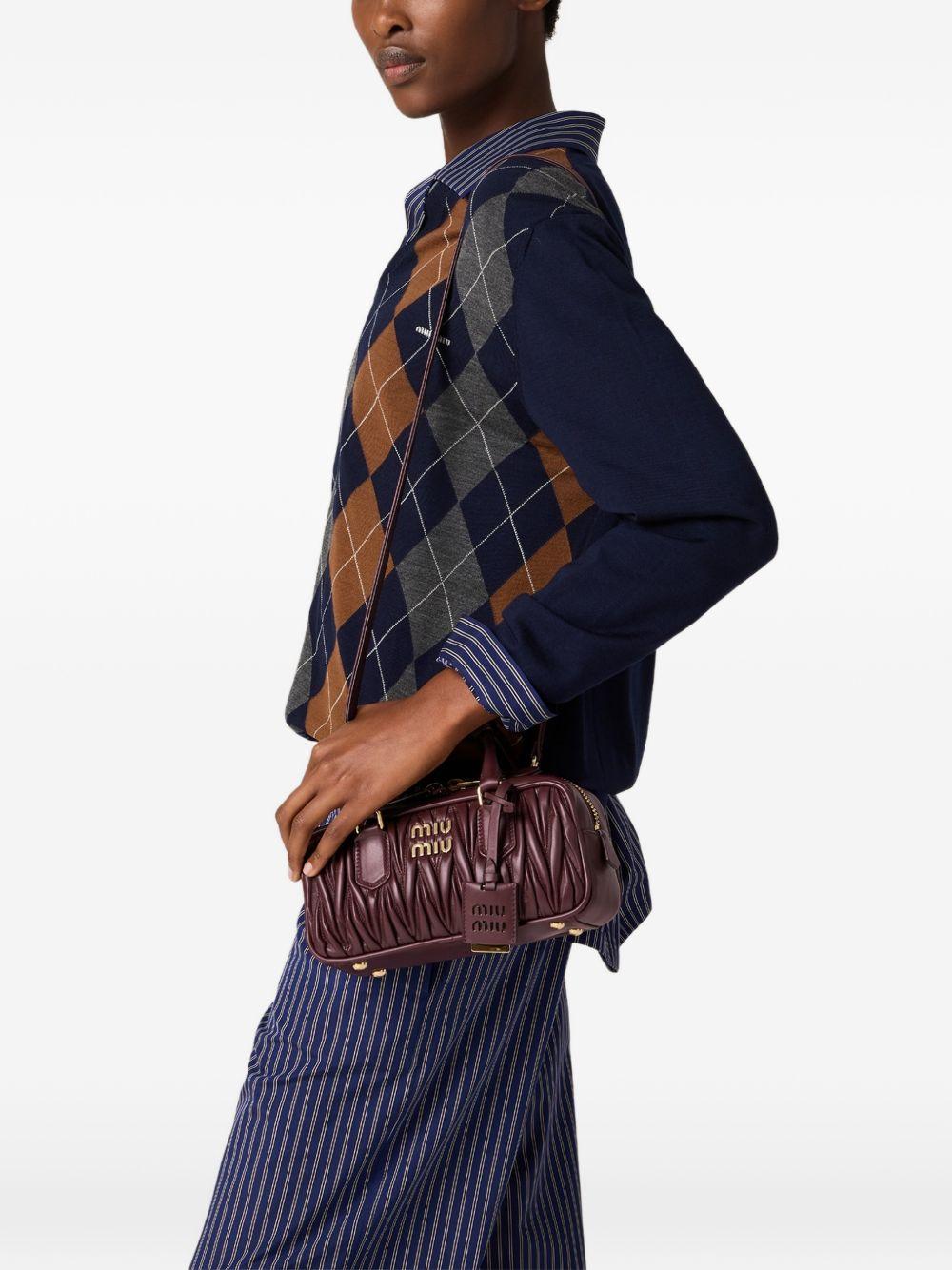 Miu Miu Black Leather Shoulder Bag