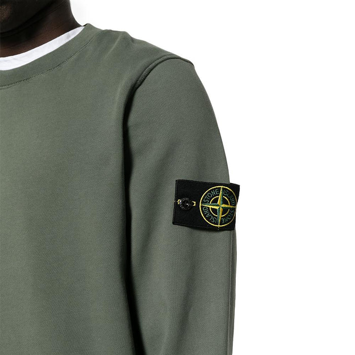 STONE ISLAND Men’s Cotton Fleece Regular Fit Sweatshirt