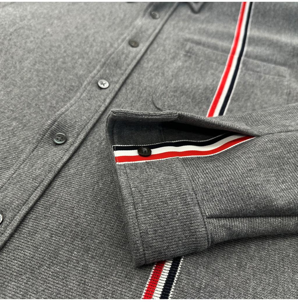 THOM BROWNE Double-Face Button Jacket for Men MJT497A 035