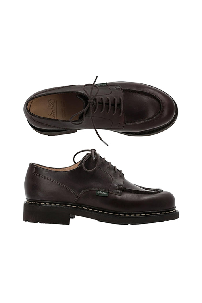PARABOOT Black Leather Penny Loafers Men’s PARABOOT 7107 07
