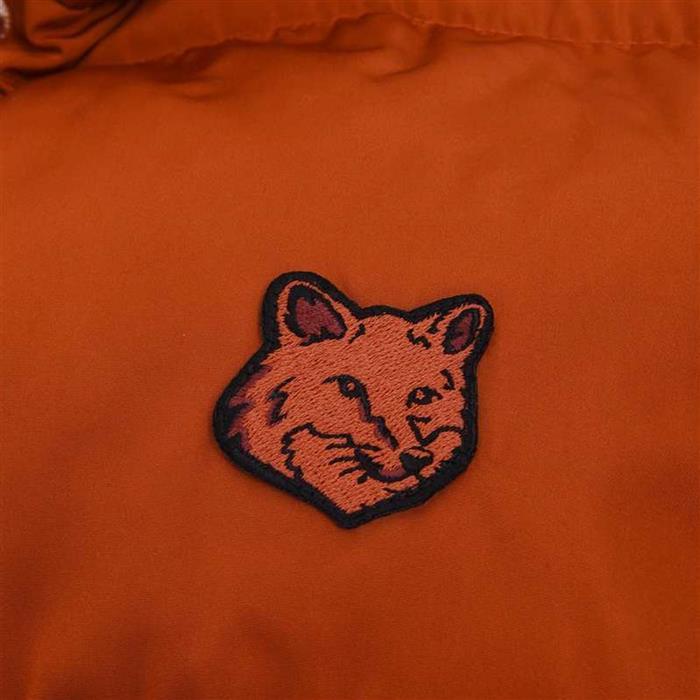 Maison Kitsune Bold Fox Head Patch Cropped Down Jacket Padded