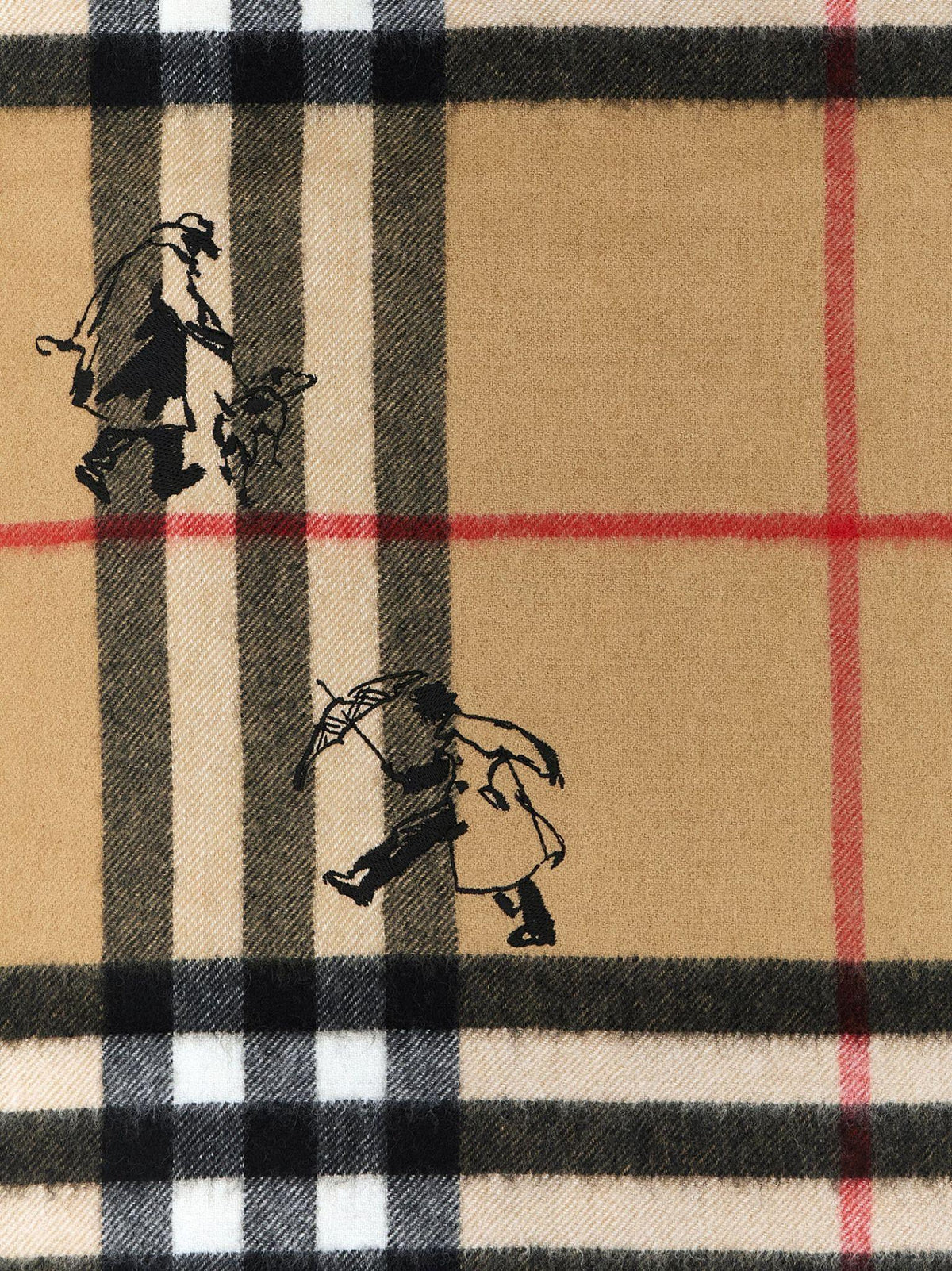 BURBERRY Archive Beige Wool Scarf