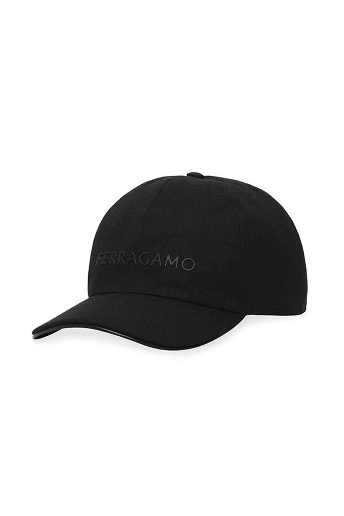 Ferragamo Men’s Cotton Baseball Cap Black FERRAGAMO 56 0056 0764758