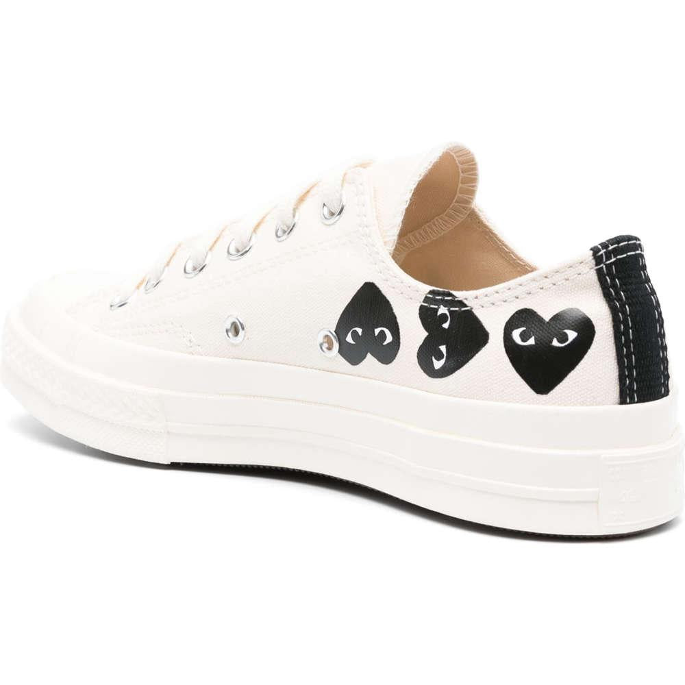 Comme des Garcons Multi Heart White Low-Top Sneakers P1 K126 W