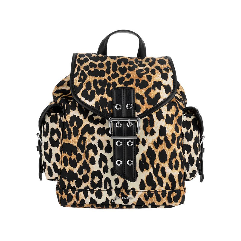 GANNI Leopard Print Small Women’s Backpack A6617 943
