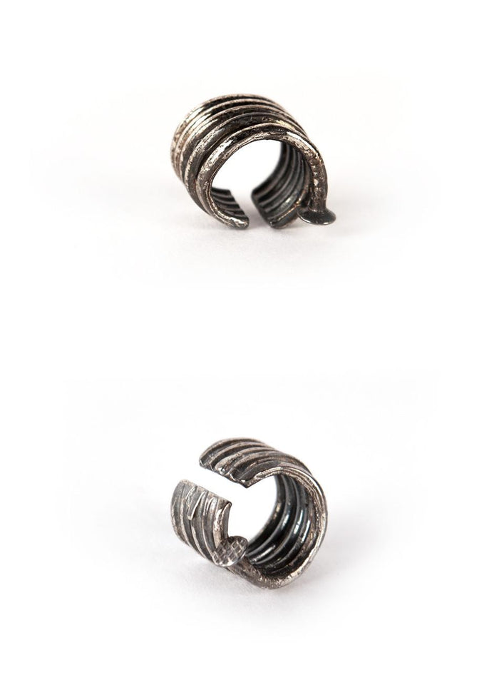 GUIDI Multi Nail Ear Cuff 925 Sterling Silver Earrings G SPEA1