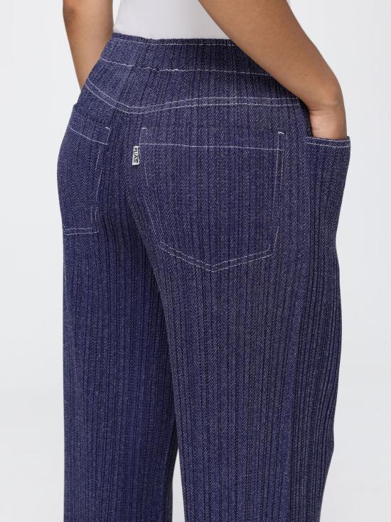 PLEATS PLEASE Blue Denim Pants