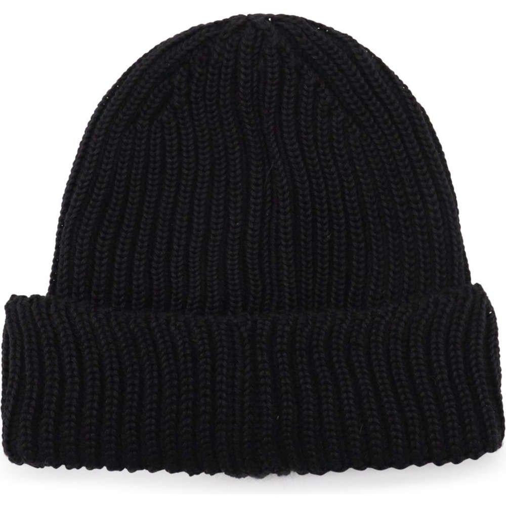 CP Company Extra Fine Wool Goggle Beanie Black
