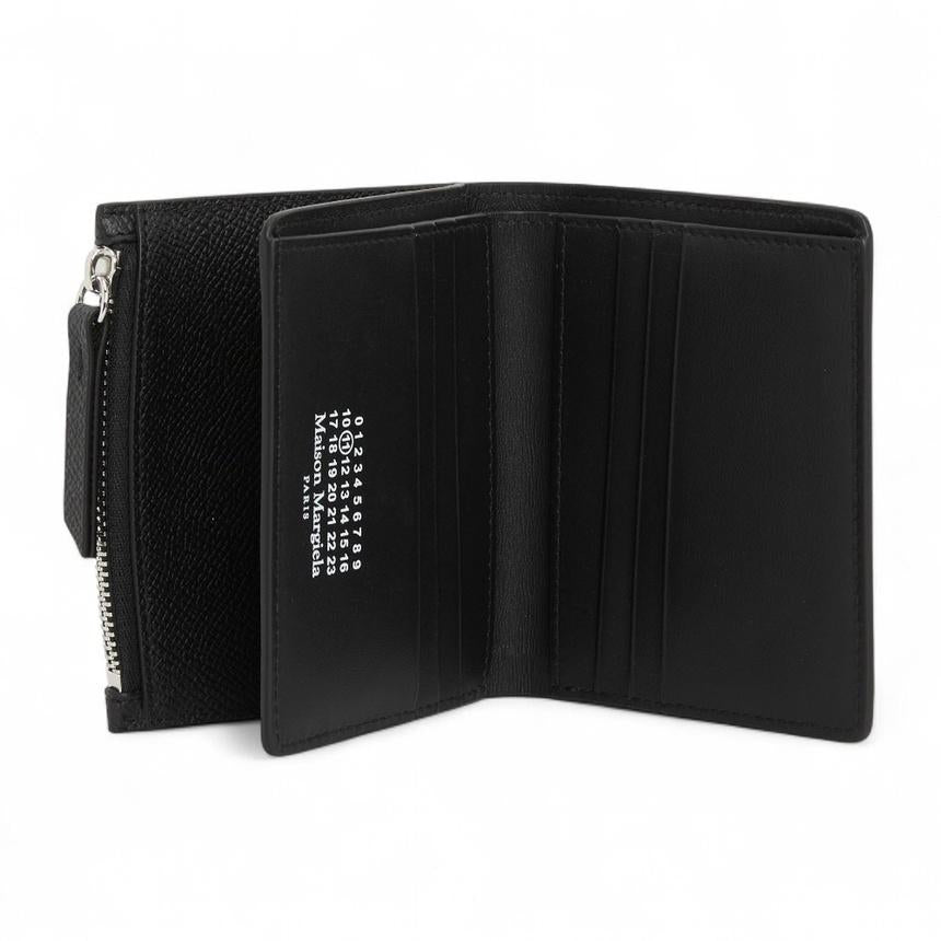 Maison Margiela Black Leather Bifold Wallet Unisex