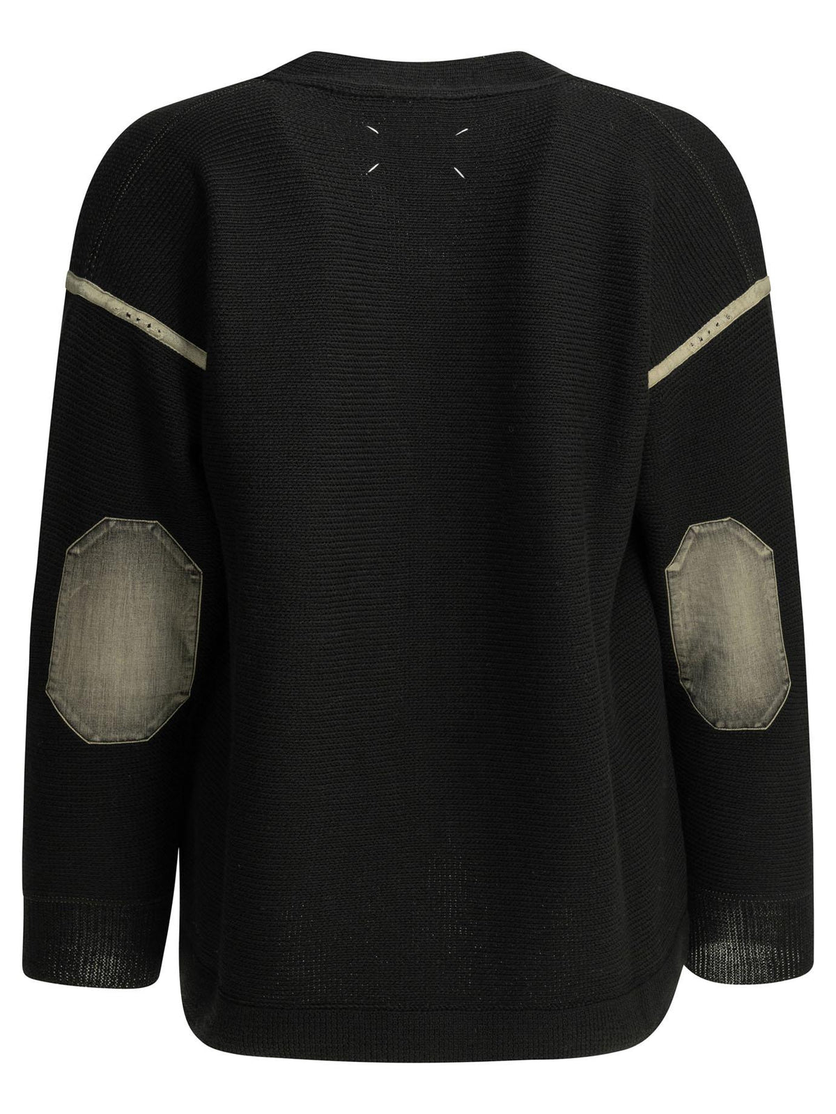 Maison Margiela Black Wool Knit Cardigan for Men