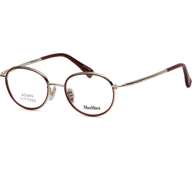 Max Mara Unisex Asian Fit Oval Eyeglass Frames MM5123 D 32A