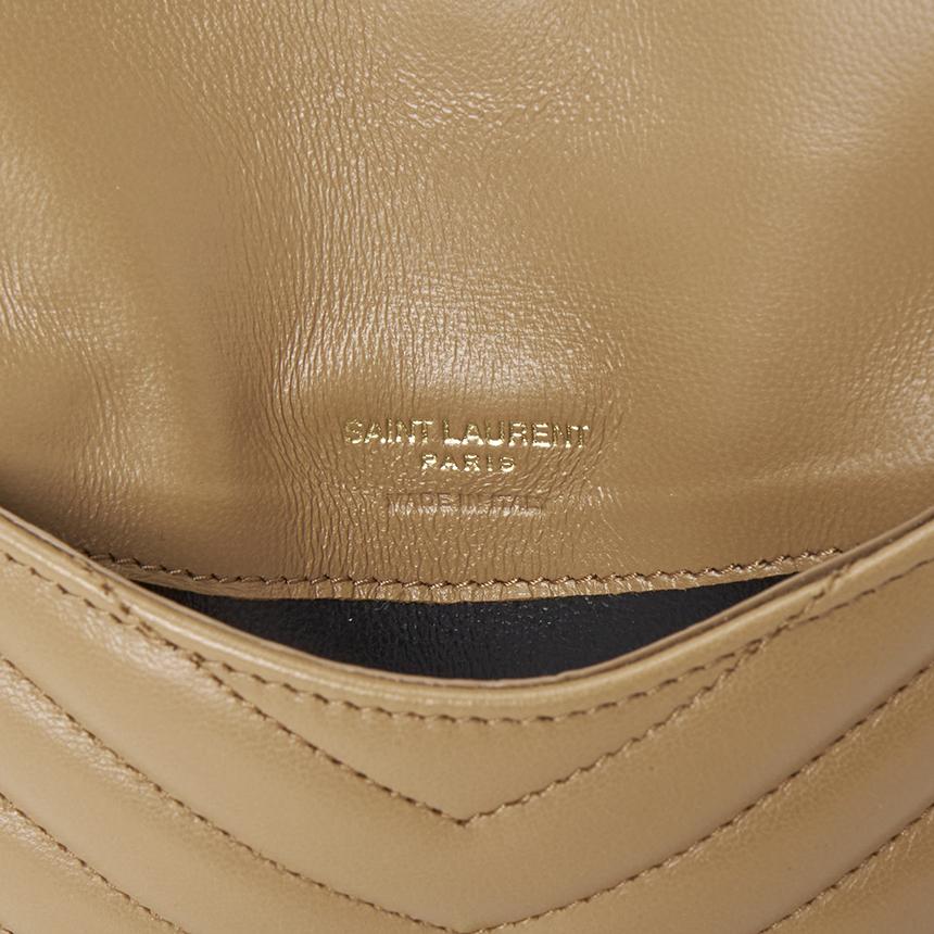 Saint Laurent Cassandra Fragment Leather Card Holder Wallet 612808 AAA44 2357