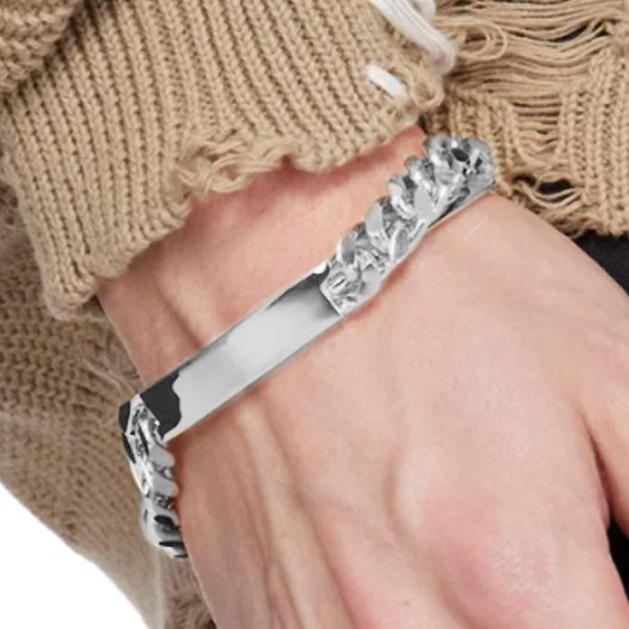 MM6 Enamel Logo Cuff Bracelet SM6UY0098 P8371 951