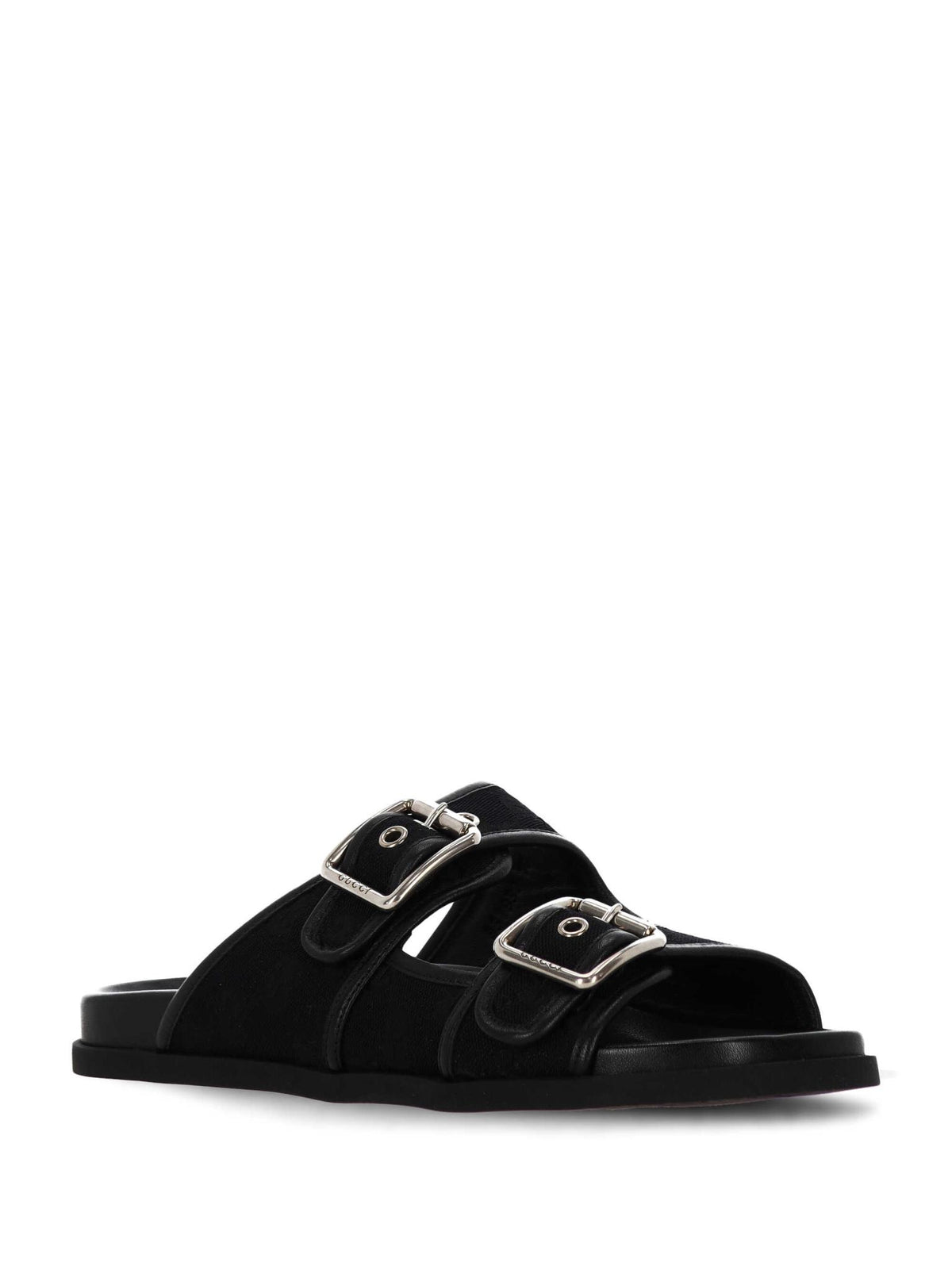 GUCCI Black Leather Sandals for Men