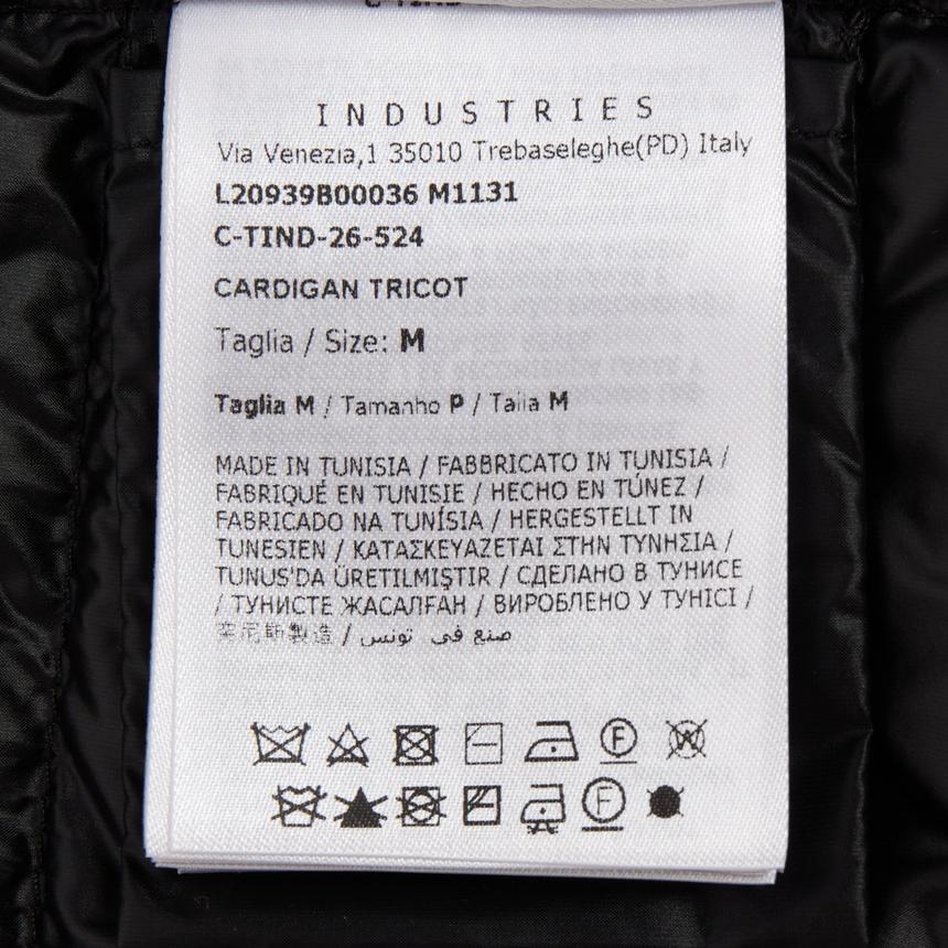 Moncler Women’s Padded Zip-Up Cardigan Black Knit