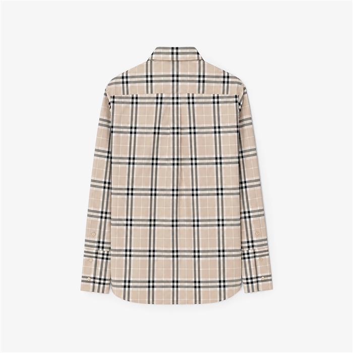 BURBERRY Ivery Check Cotton Women’s Shirt
