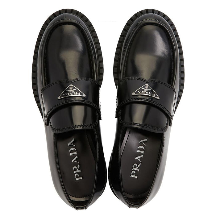 PRADA Brushed Leather Men's Loafers 2DE127 055 F0002