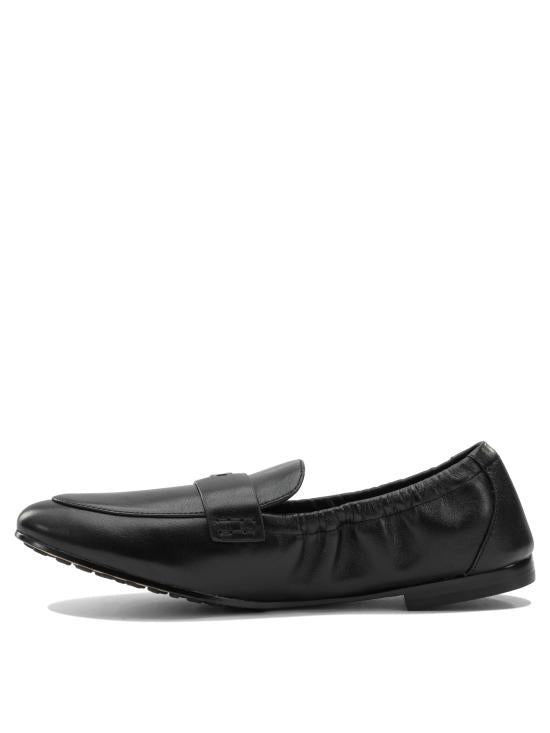 Tory Burch Black Leather Ballet Flats 178541006 BLACK DOM