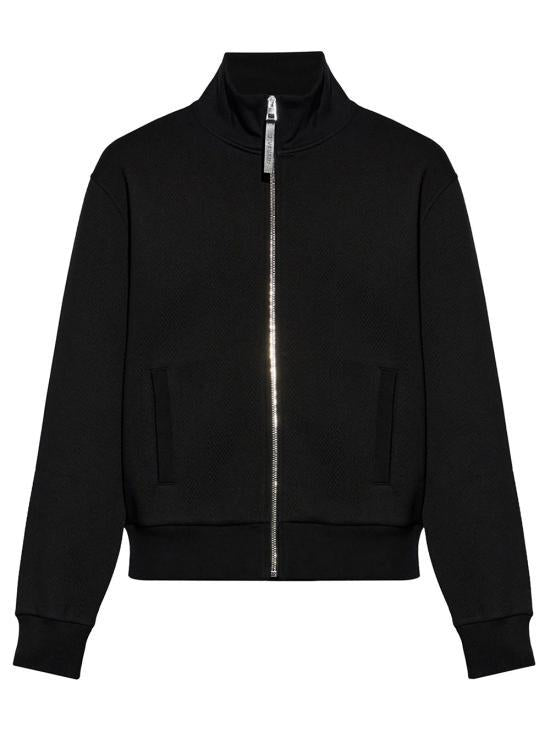 GIVENCHY Black Wool-Blend Zip Jacket for Men