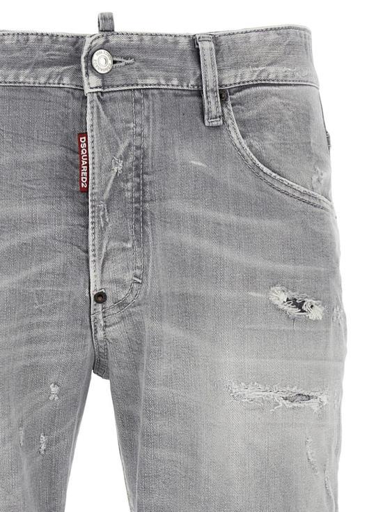 Dsquared2 Blue Distressed Denim Jeans for Men S74LB1754 S30260852
