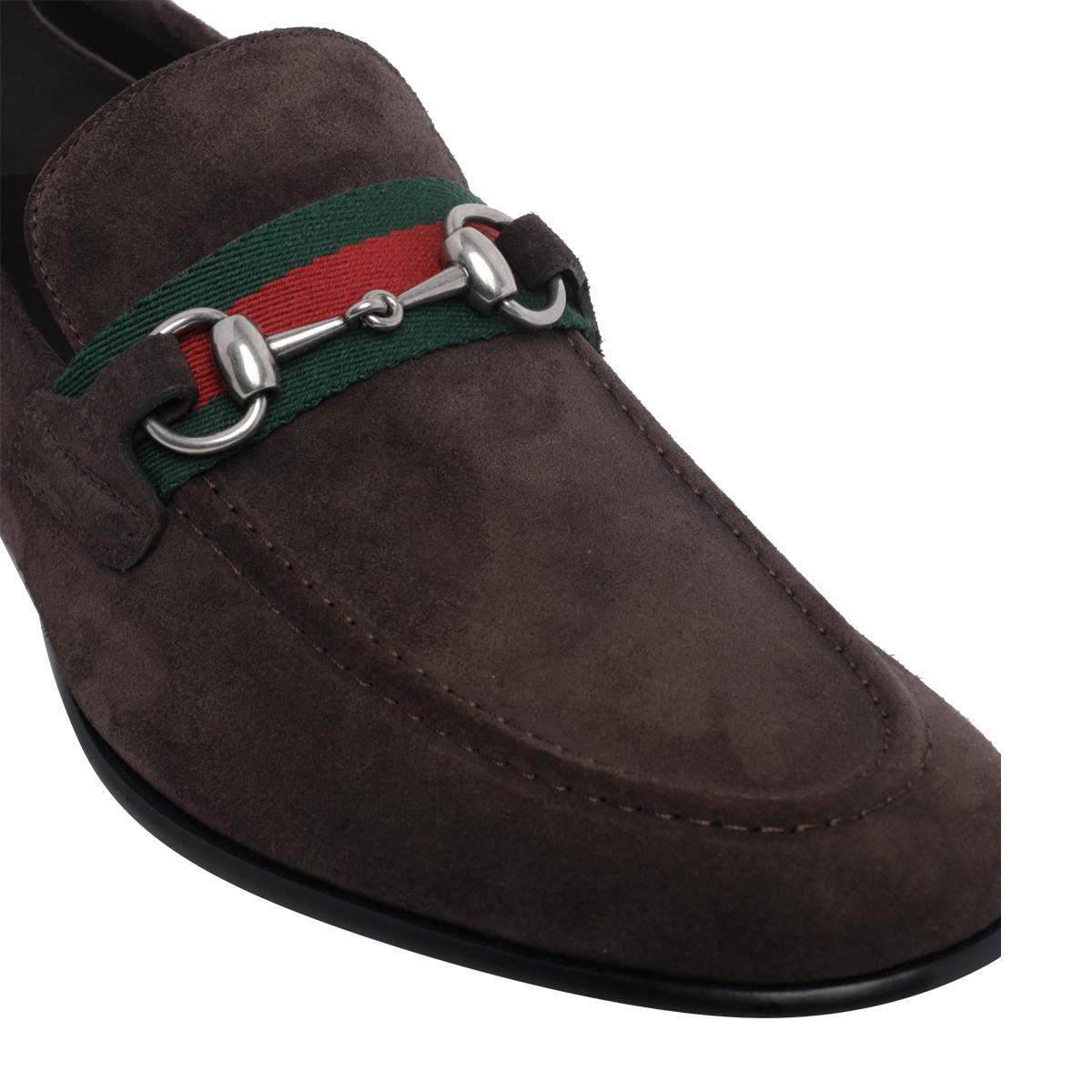 GUCCI Brown Leather Loafers
