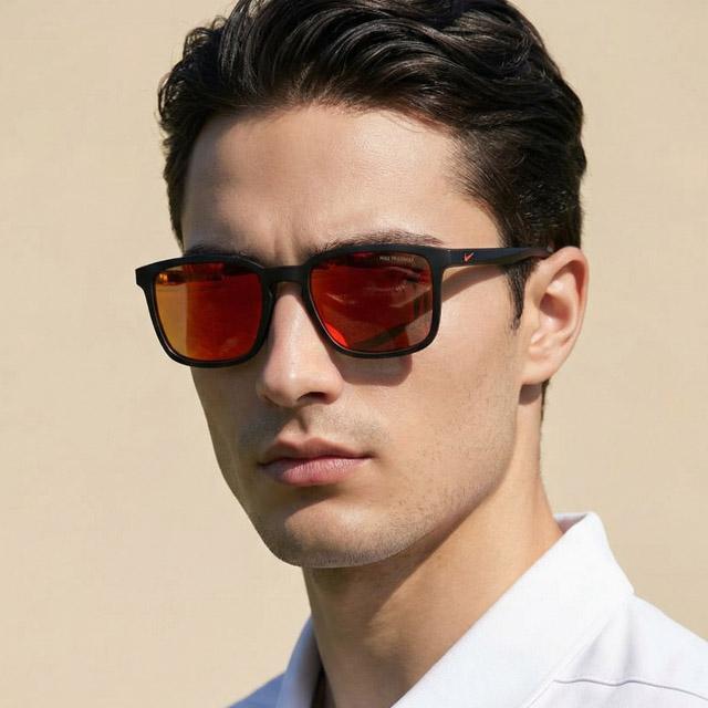 Nike Polarized Sports Sunglasses Red Mirror Unisex FJ2234 012