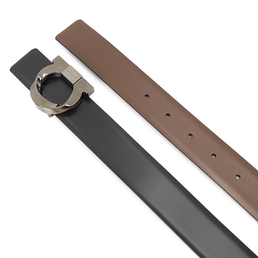 Ferragamo Gancini Reversible Men's Leather Belt 67 0311 002 0770934