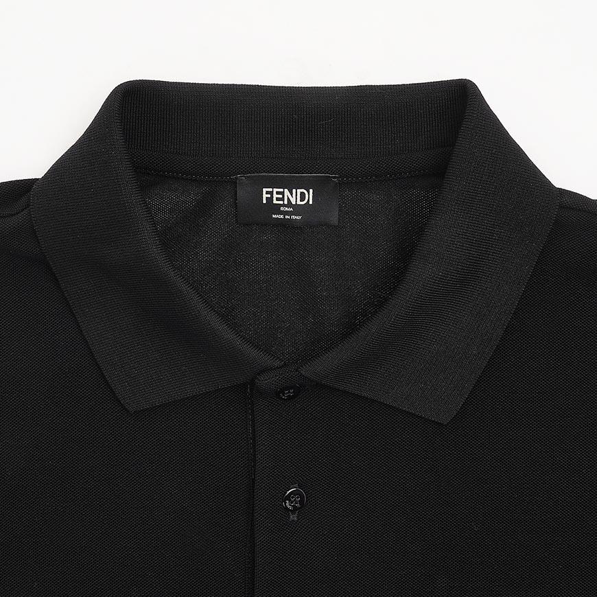 FENDI Men’s Piqué Polo Shirt White
