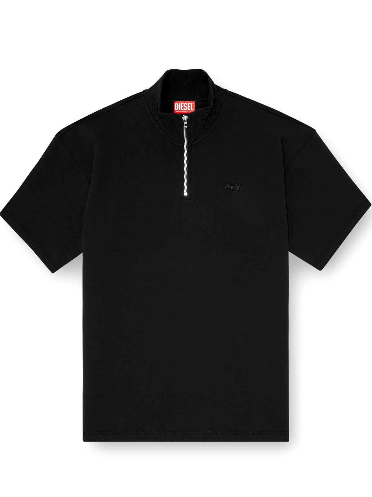 DIESEL Black Cotton Short Sleeve T-Shirt for Men