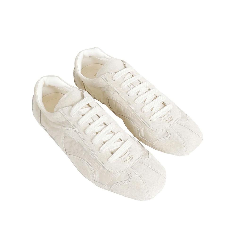 PRADA Monte Carlo Re-Edition 2005 Men’s Low-Top Sneakers White Leather