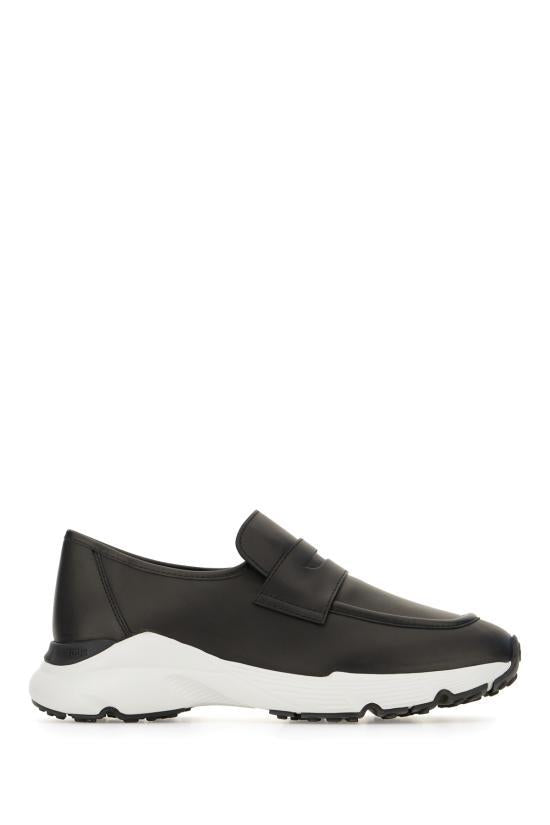 Tods Black Leather Low-Top Sneakers for Women