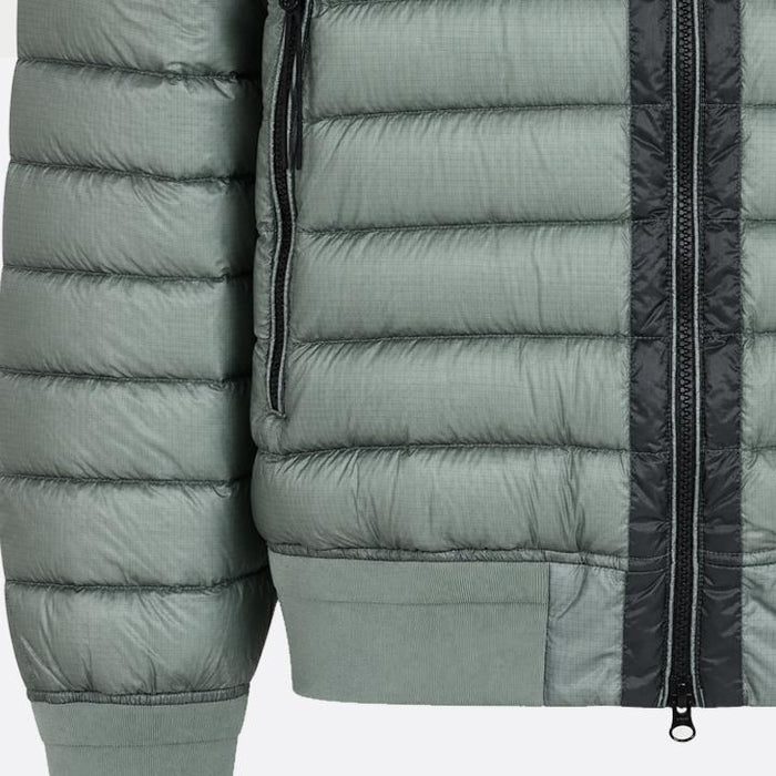 CP Company Nylon Down Jacket Silver Blue Unisex 20CMOW055A 110416A 809