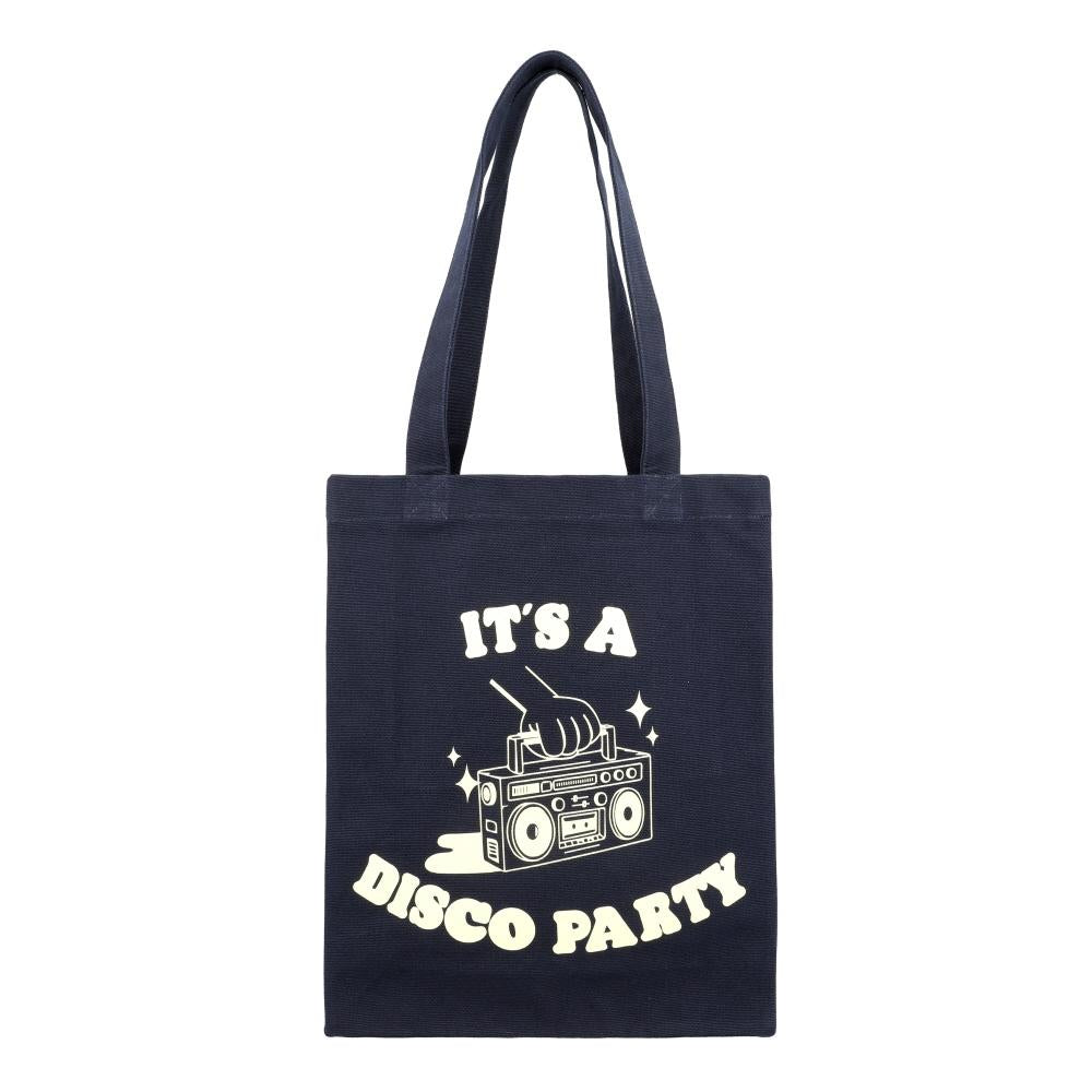 A.P.C. Canvas Rue Disco Tote Bag M67036 IAK DARK NAVY