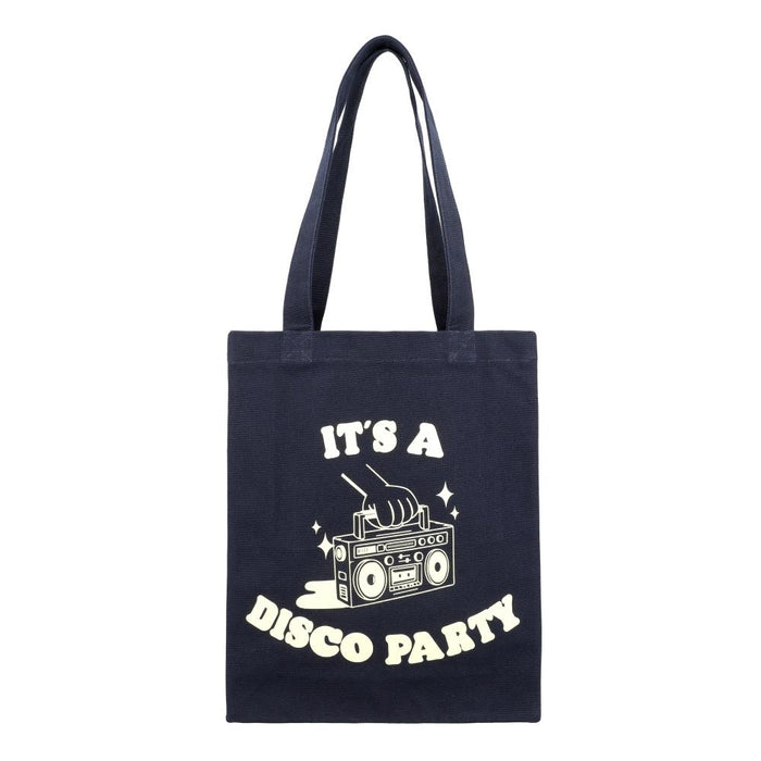 A.P.C. Canvas Rue Disco Tote Bag M67036 IAK DARK NAVY