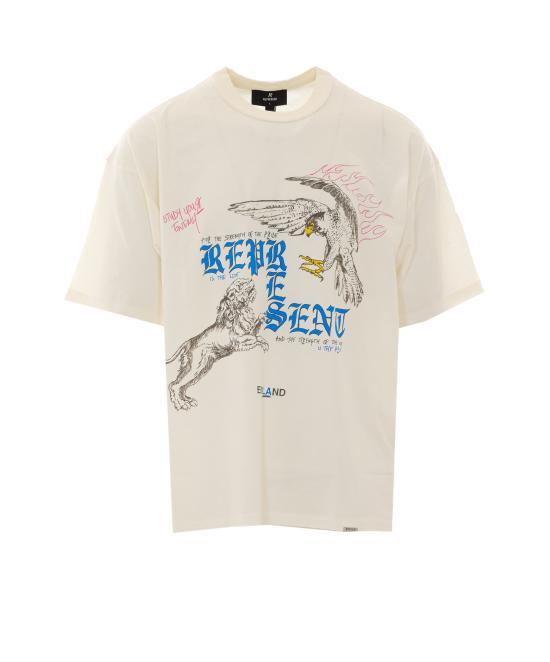 REPRESENT Flat White Short Sleeve T-Shirt