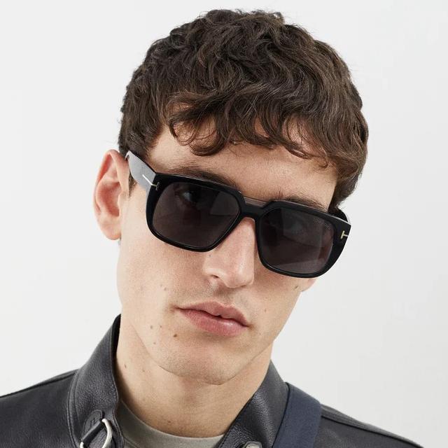 TOM FORD Oliver Unisex Square Acetate Sunglasses TF1025 05A