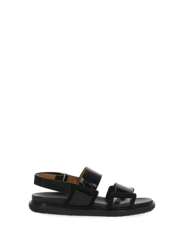 Marni Leather Fussbett Double Strap Sandals FBMS018001 P7615 00N99