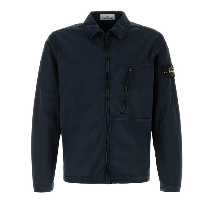 STONE ISLAND Cotton Overshirt Long Sleeve Shirt