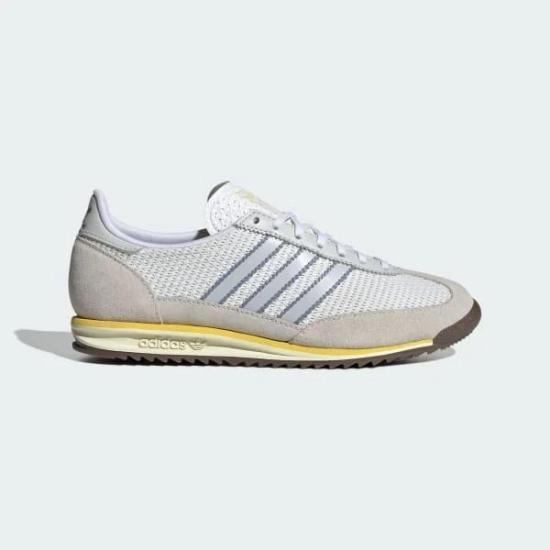 Adidas White Leather Low-Top Sneakers for Men JI0190 DOM