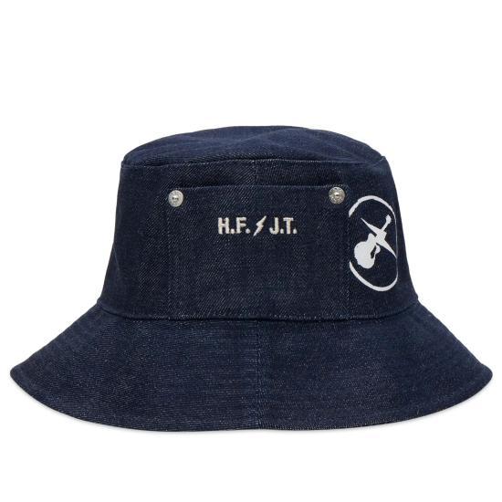 A.P.C. Black Cotton Bucket Hat M24213 IAI DARK INDIGO DOM