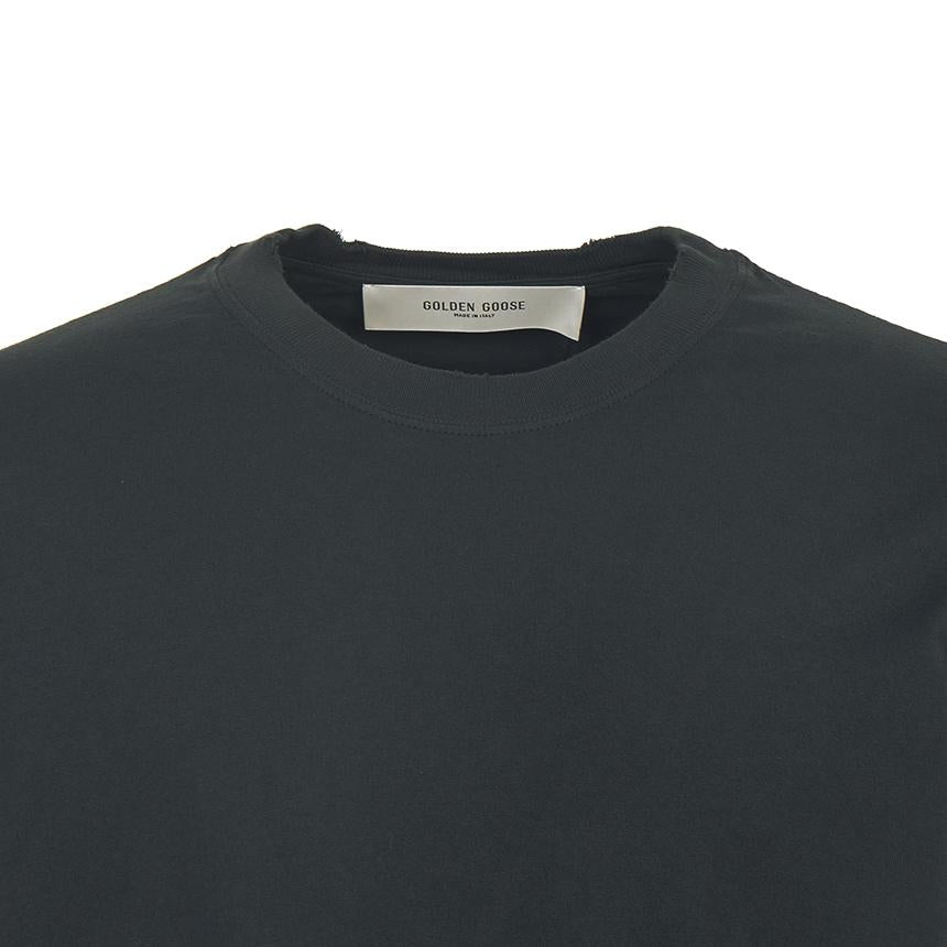 GOLDEN GOOSE Unisex Short Sleeve T-Shirt White Cotton Tee